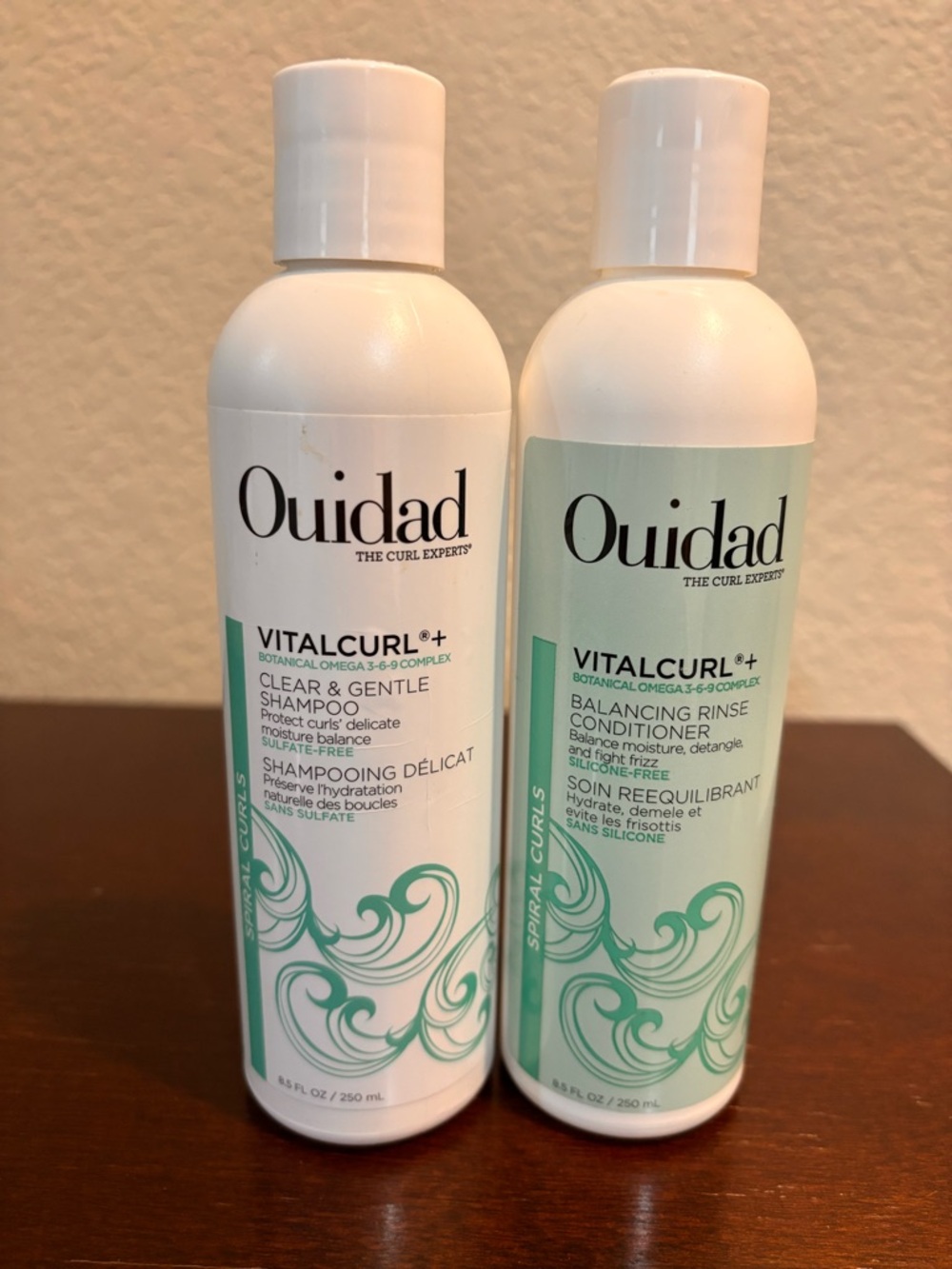Ouidad VitalCurl+ Shampoo & Conditioner Set — White & Seafoam